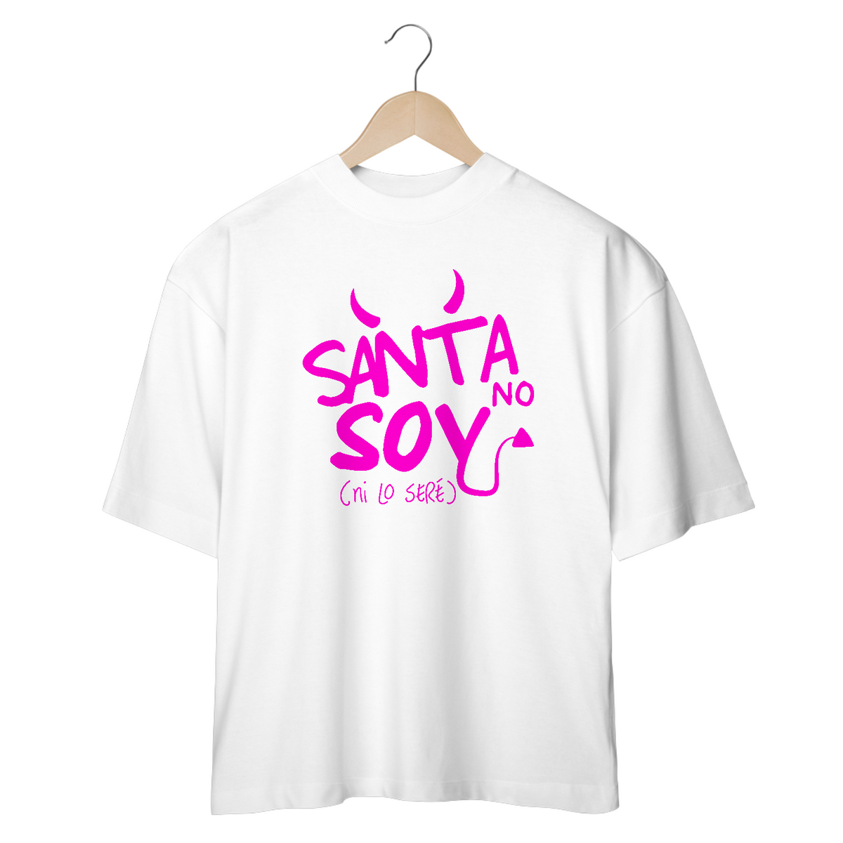 Nome do produto: Camiseta Oversized - RBD Santa No Soy