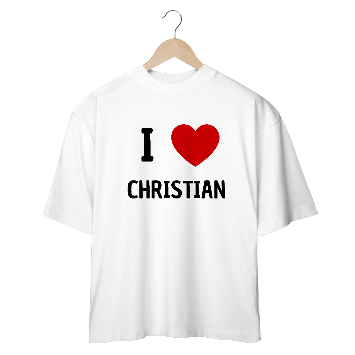 Nome do produto: Camiseta Oversized - RBD I Love Christian