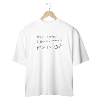 Nome do produtoCamiseta Oversized - Bruno Mars Marry You