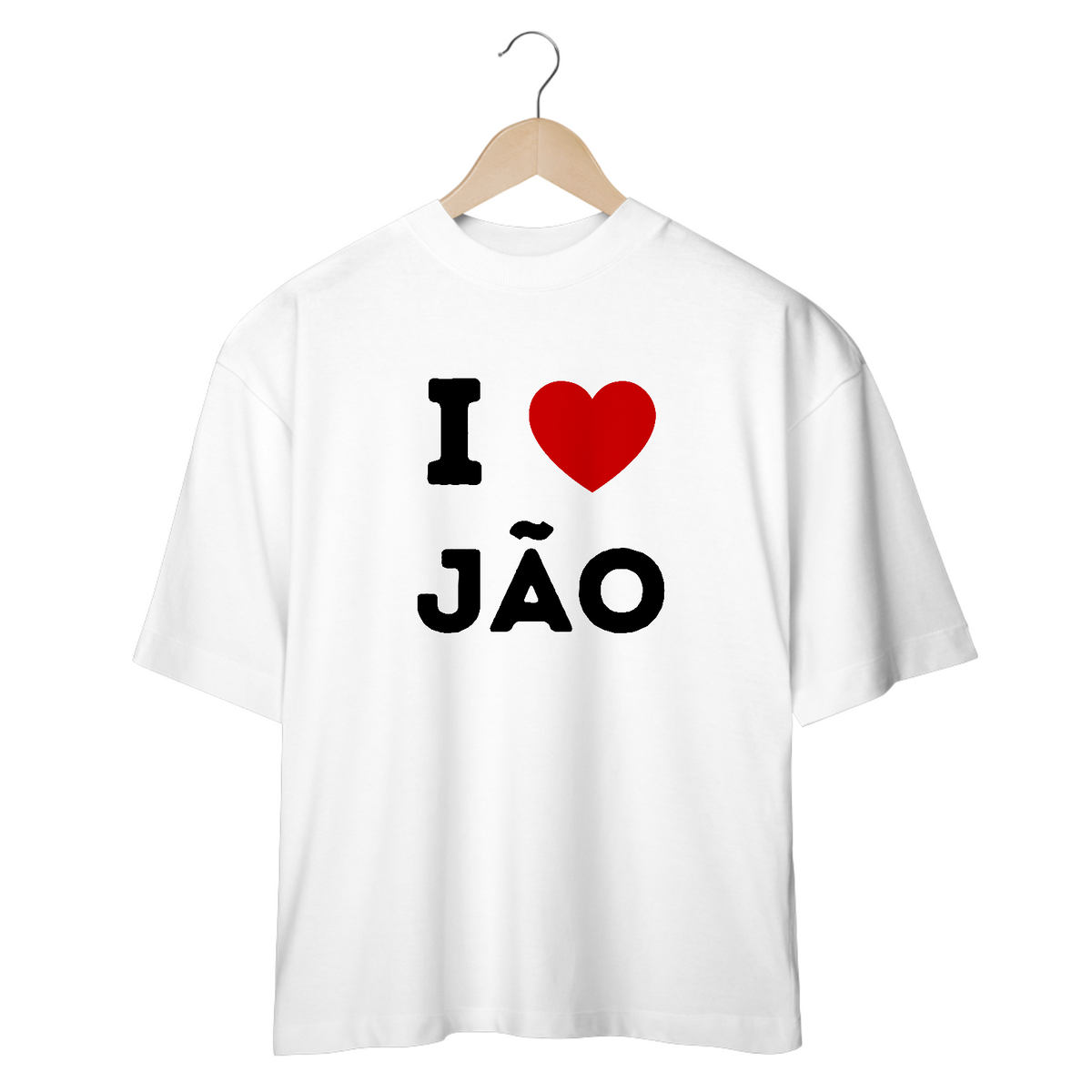 Nome do produto: Camiseta Oversized - Jão I Love Jão 