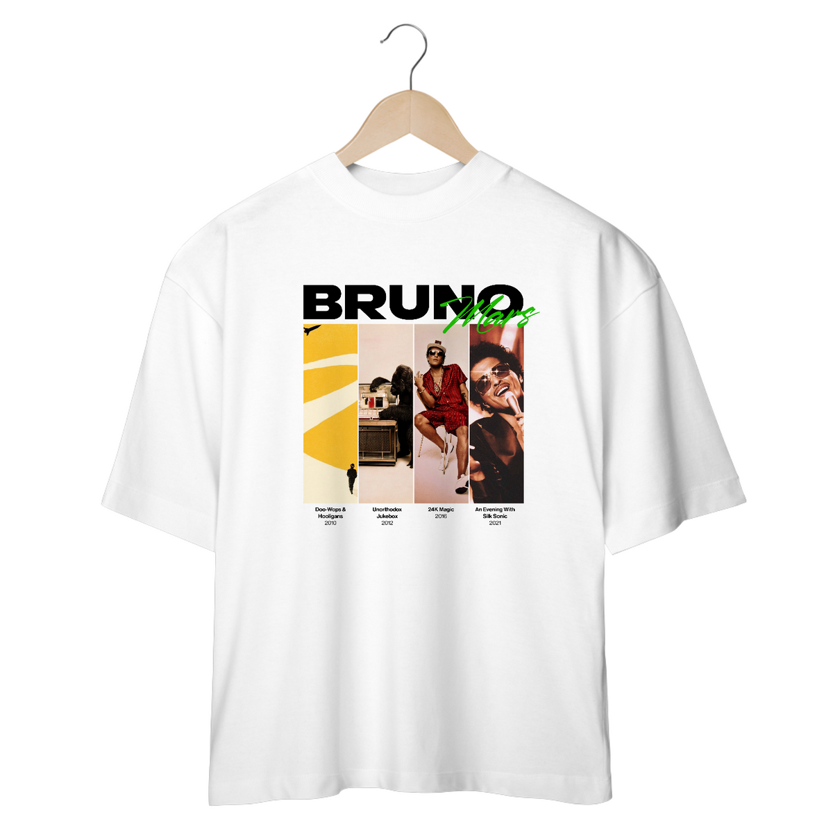 Nome do produto: Camiseta Oversized Bruno Mars