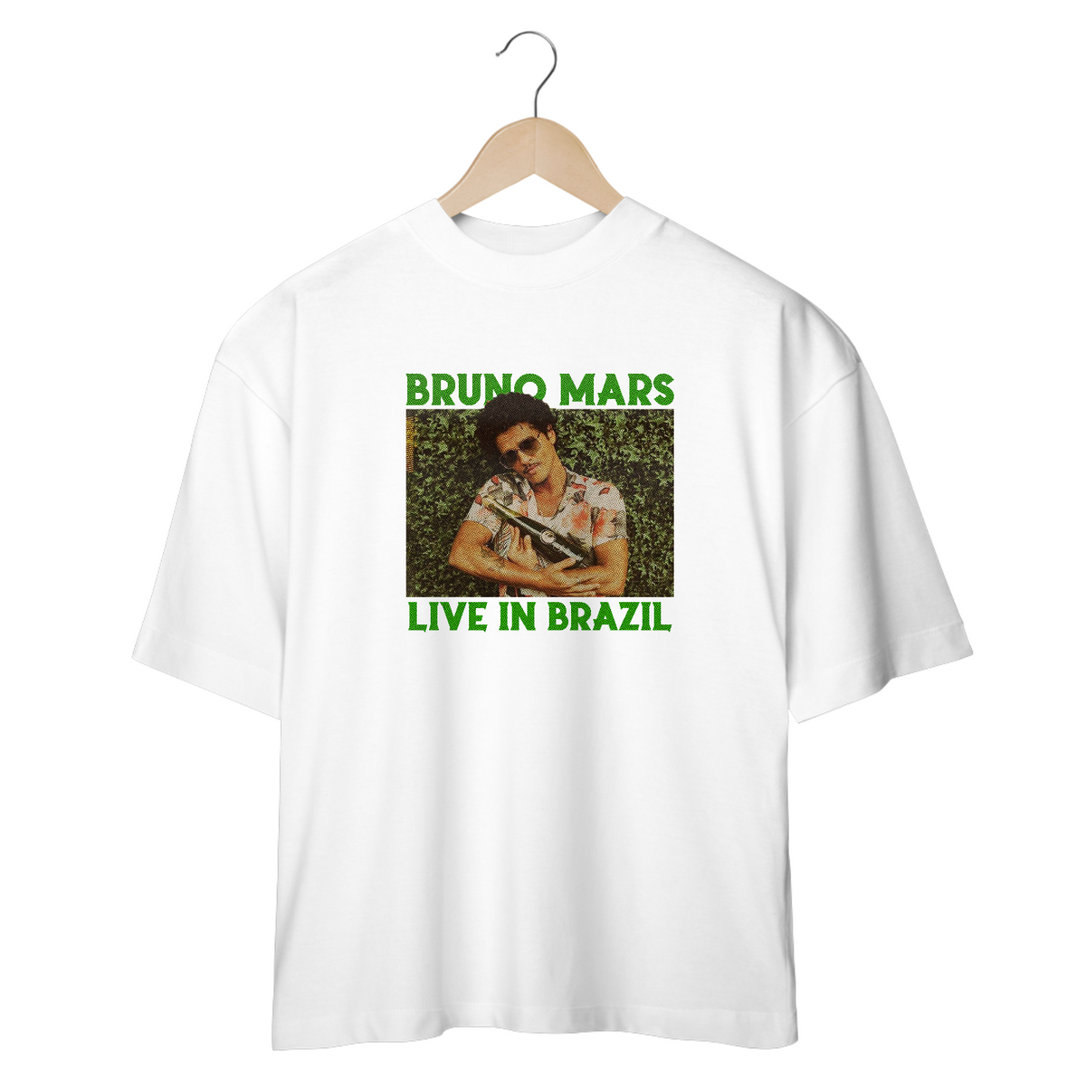 Nome do produto: Camiseta Oversized Bruno Mars