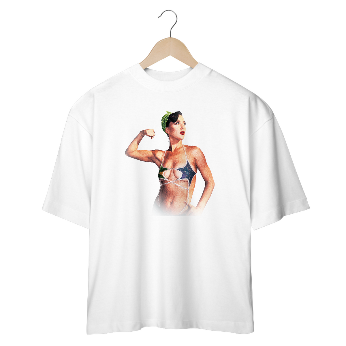 Nome do produto: CAMISETA OVERSIZED KATY PERRY GIRL POWER