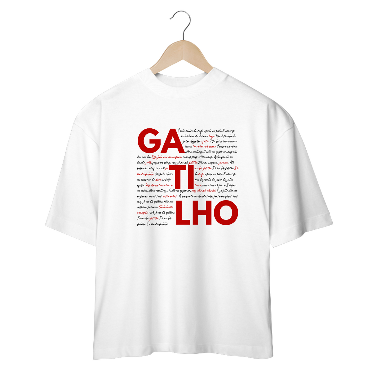 Nome do produto: CAMISETA OVERSIZED JUNIOR GATILHO