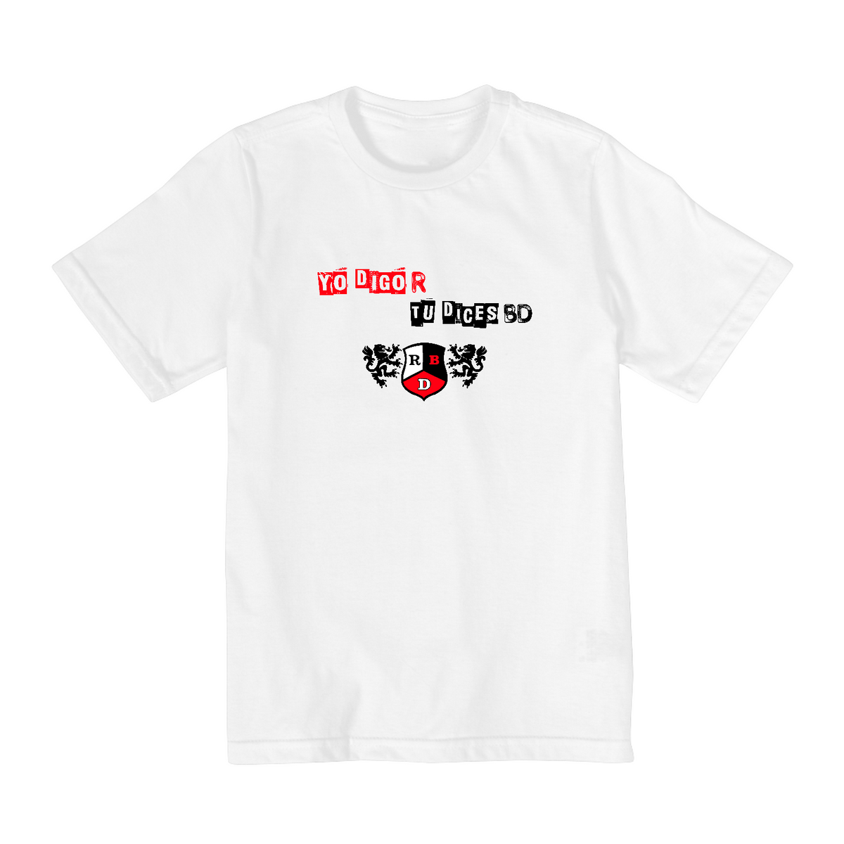 Nome do produto: Camiseta Infantil - Yo Digo R Tu Dices BR 0_/¯ 