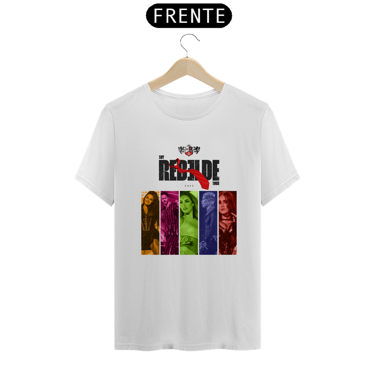 Nome do produto: Camiseta Unissex - RBD Color Tour 