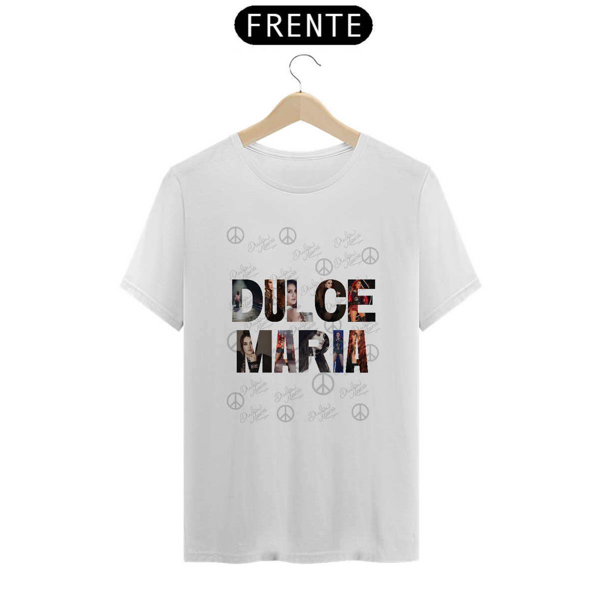 Nome do produto: Camiseta Unissex - RBD Dulce Maria Letras 