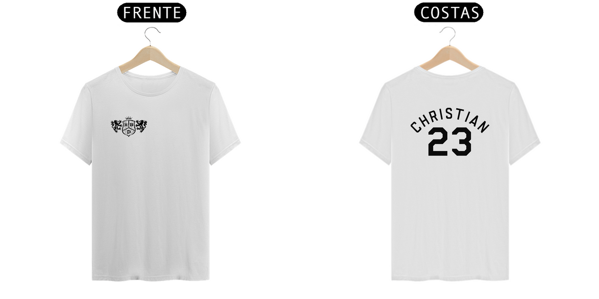 Nome do produto: Camiseta Unissex - RBD Christian 23