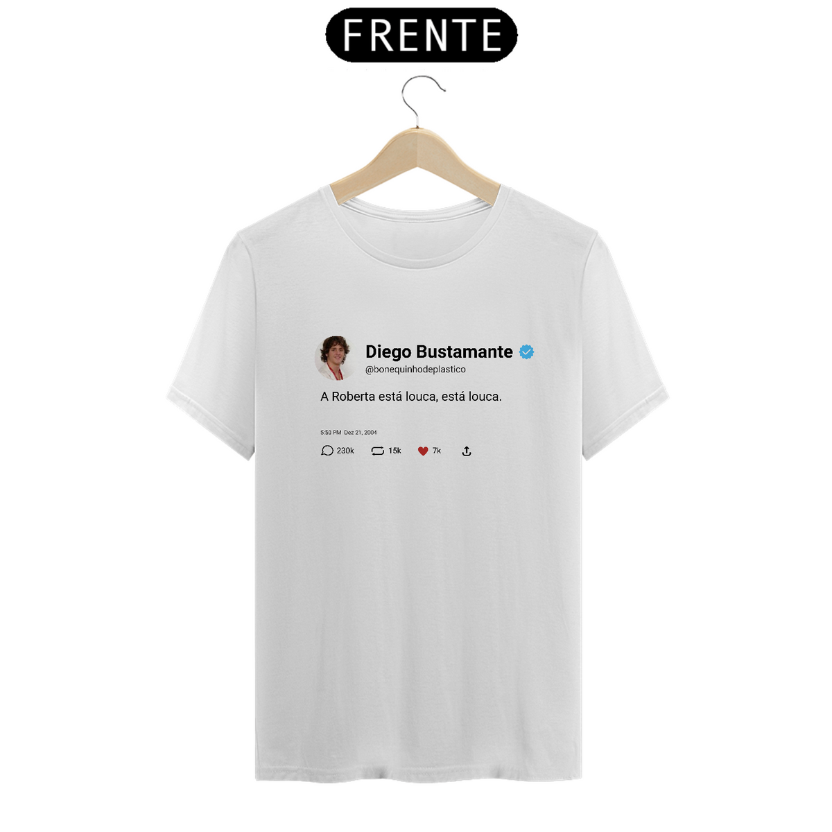 Nome do produto: Camiseta Unissex - RBD A Roberta está louca