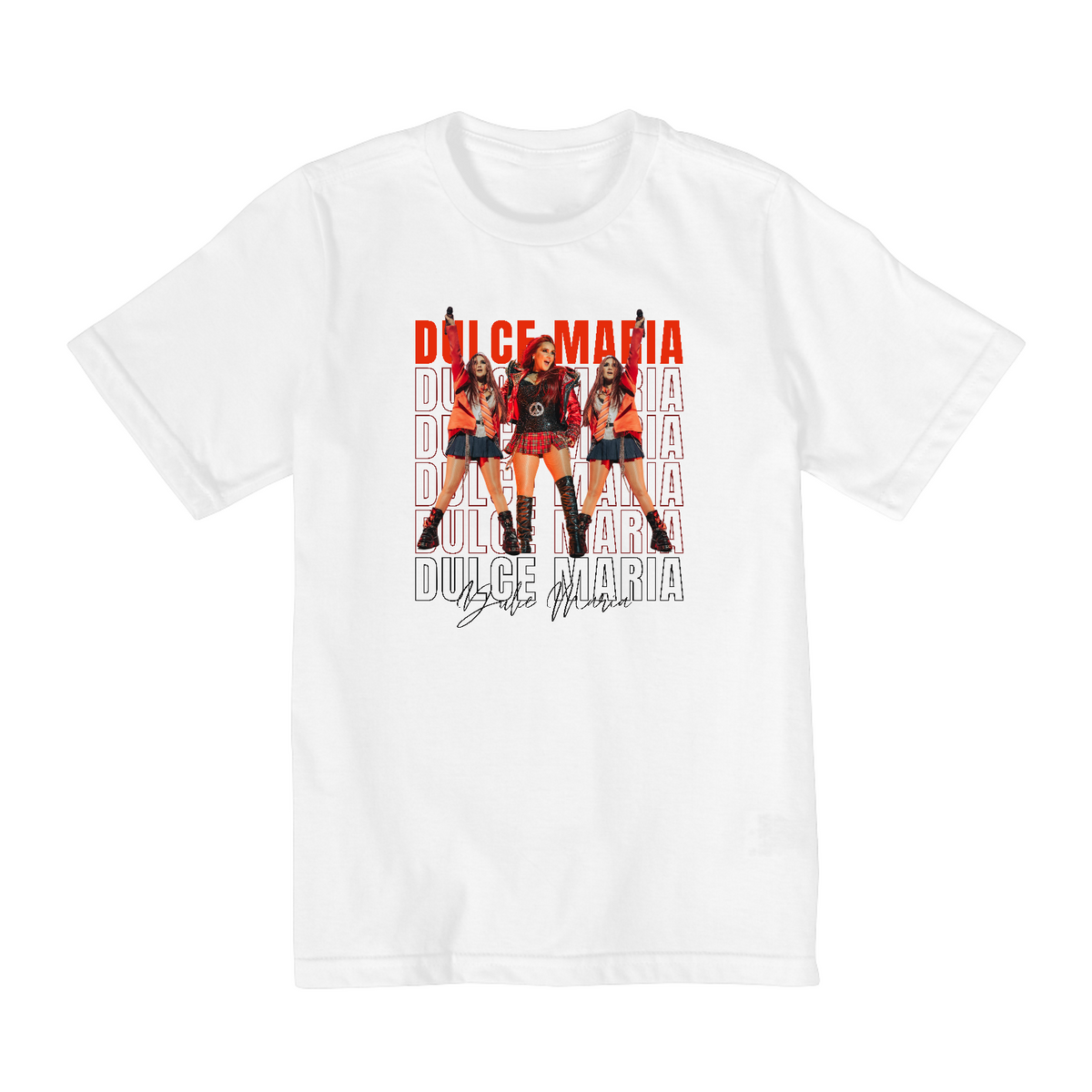 Nome do produto: Camiseta Infantil - RBD Dulce Maria 