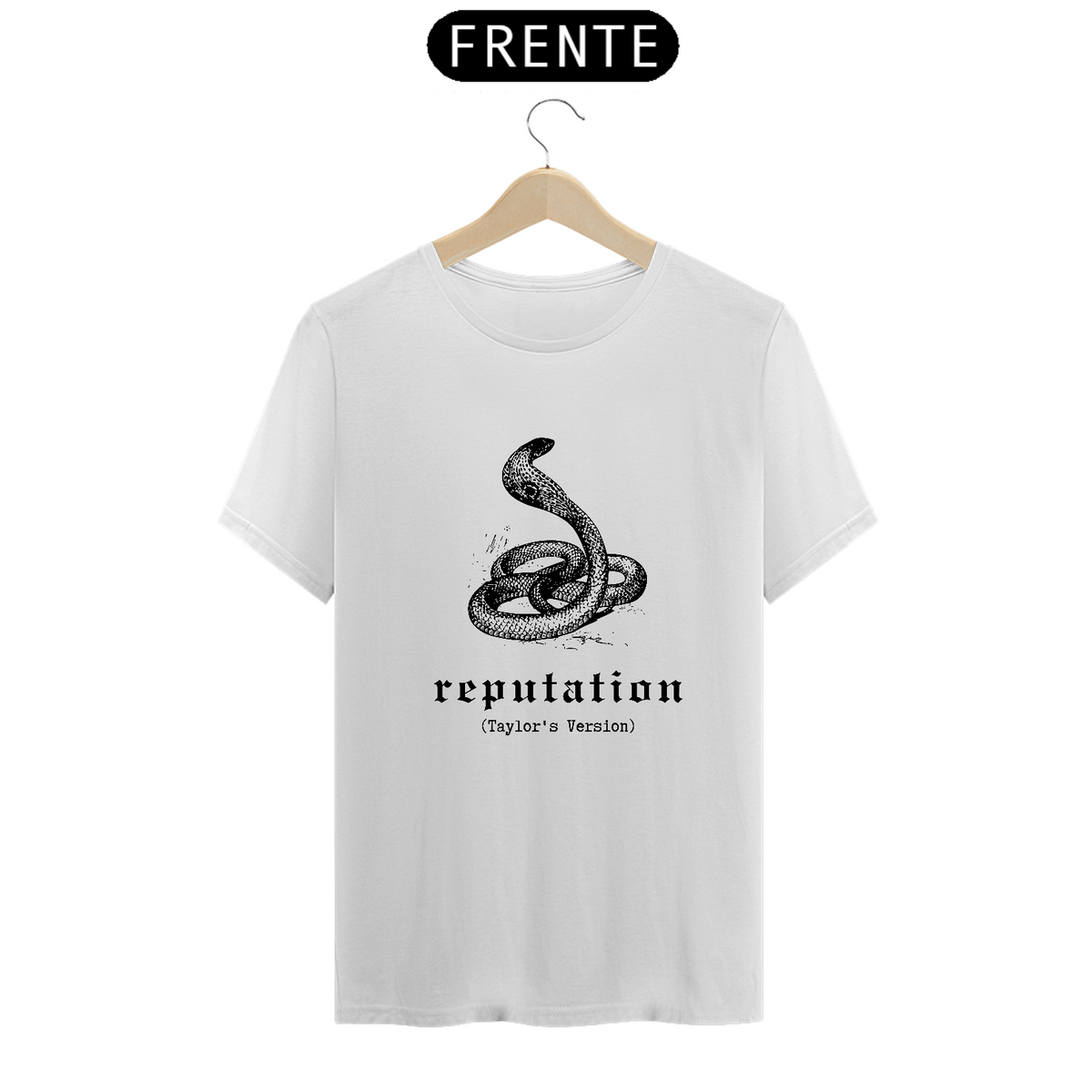 Nome do produto: Camiseta Unissex - Taylor Swift Reputation 