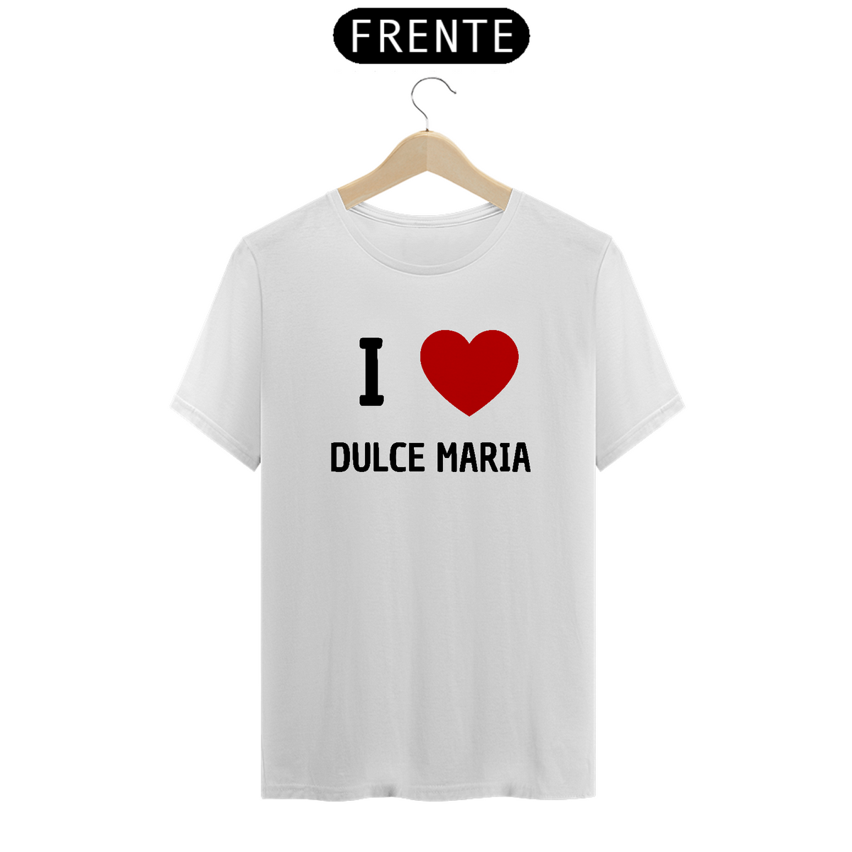 Nome do produto: Camiseta Unissex - RBD I <3 Dulce Maria 
