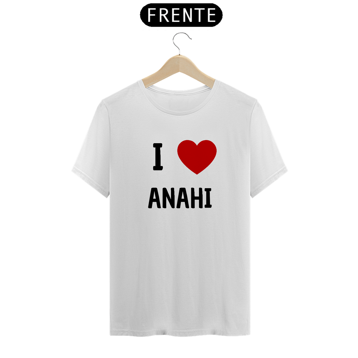 Nome do produto: Camiseta Unissex - RBD I <3 Anahi