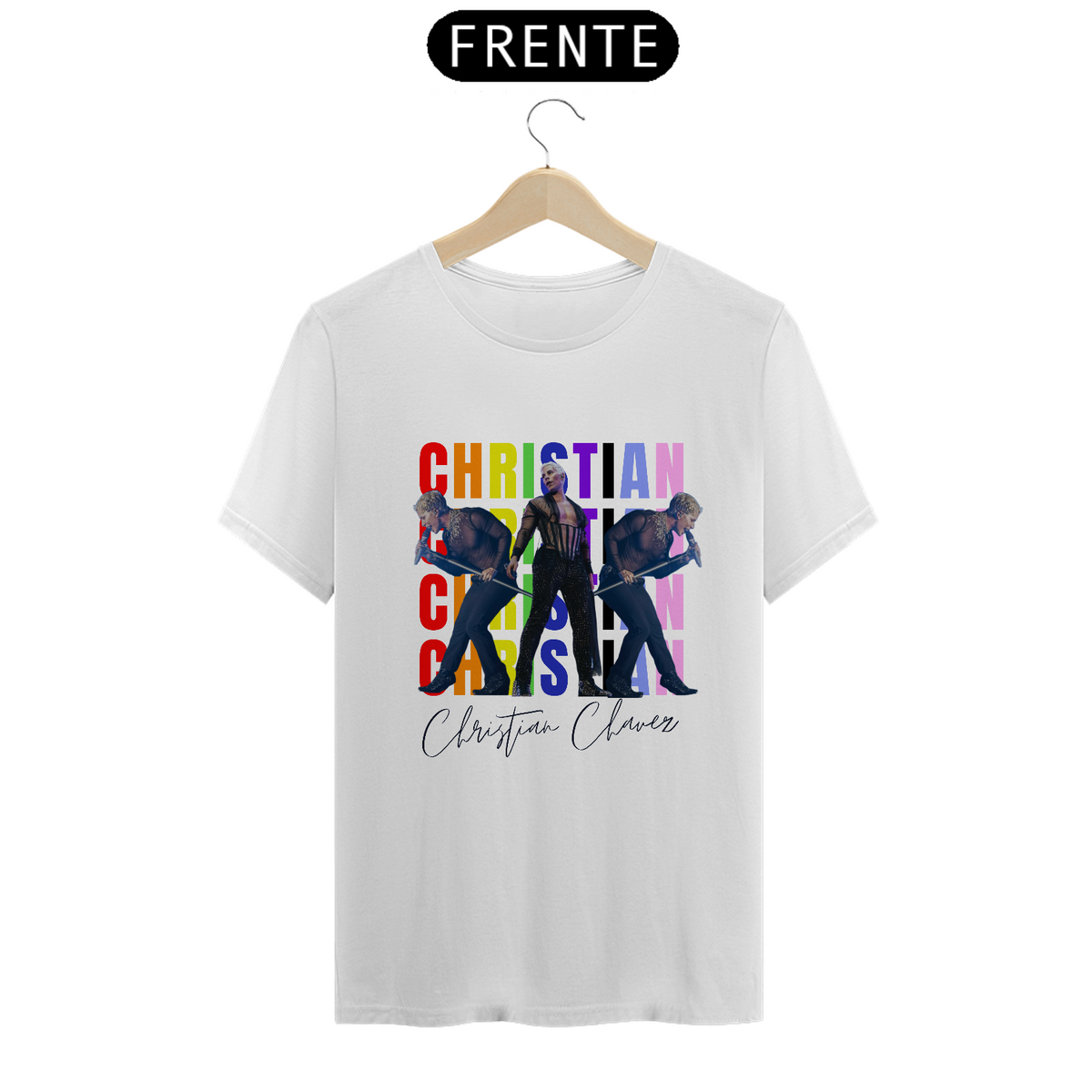Nome do produto: Camiseta Unissex - RBD Christian Chaves