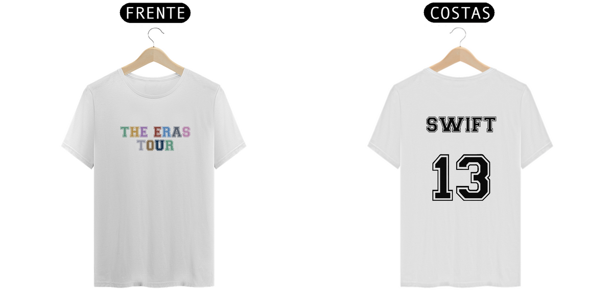 Nome do produto: Camiseta Unissex - Taylor Swift The Eras Tour 13 