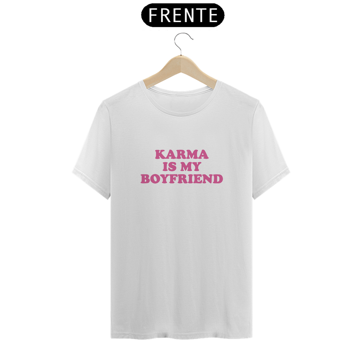 Nome do produto: Camiseta Unissex - Taylor Swift Karma Is My Boyfriend