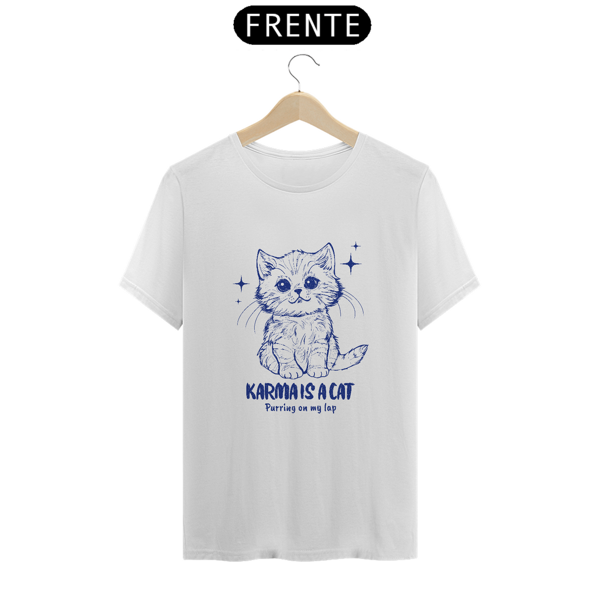 Nome do produto: Camiseta Unissex - Taylor Swift Karma Is A cat