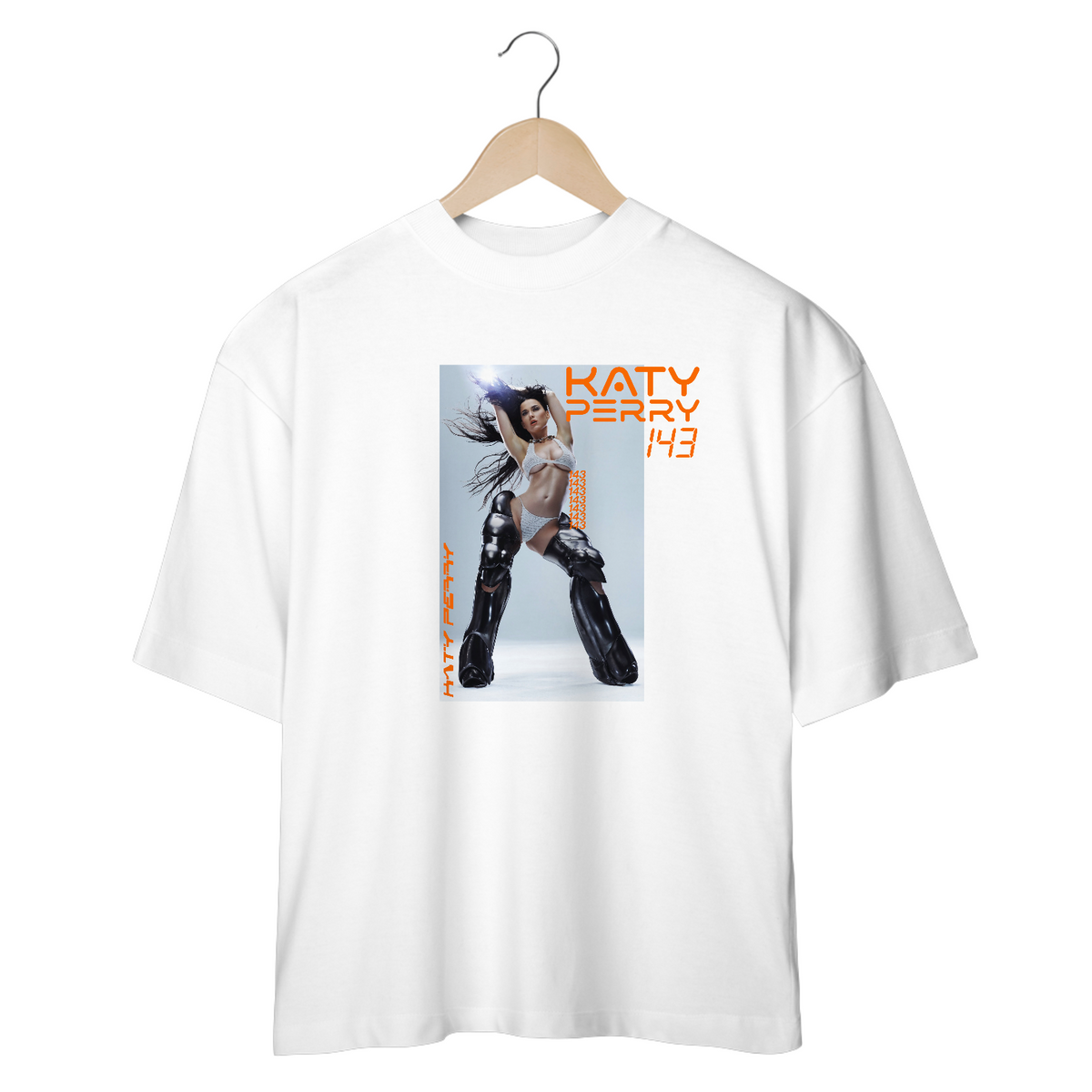 Nome do produto: CAMISETA OVERSIZED KATY PARRY 143 