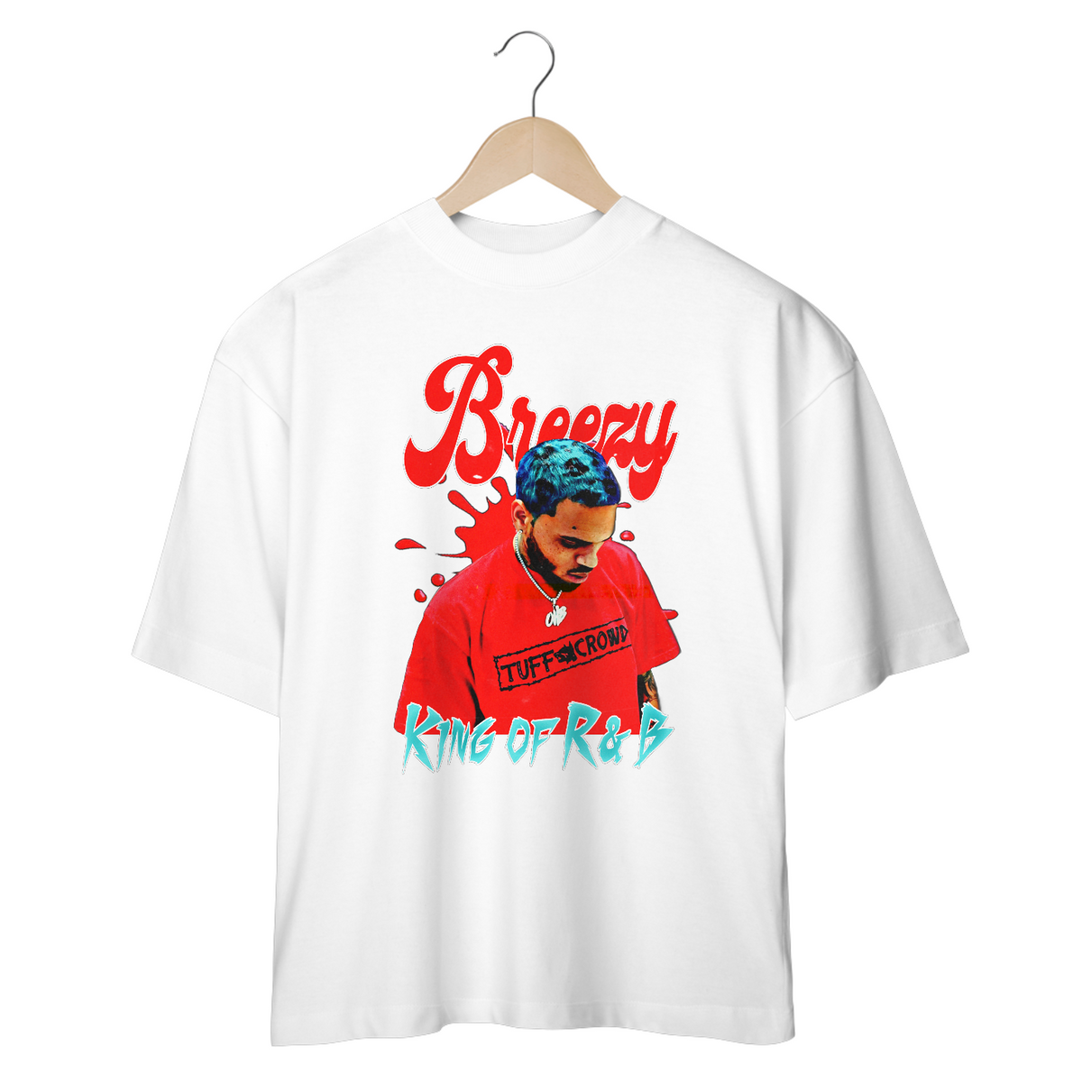 Nome do produto: CAMISETA OVERSIZED CHRIS BROWN