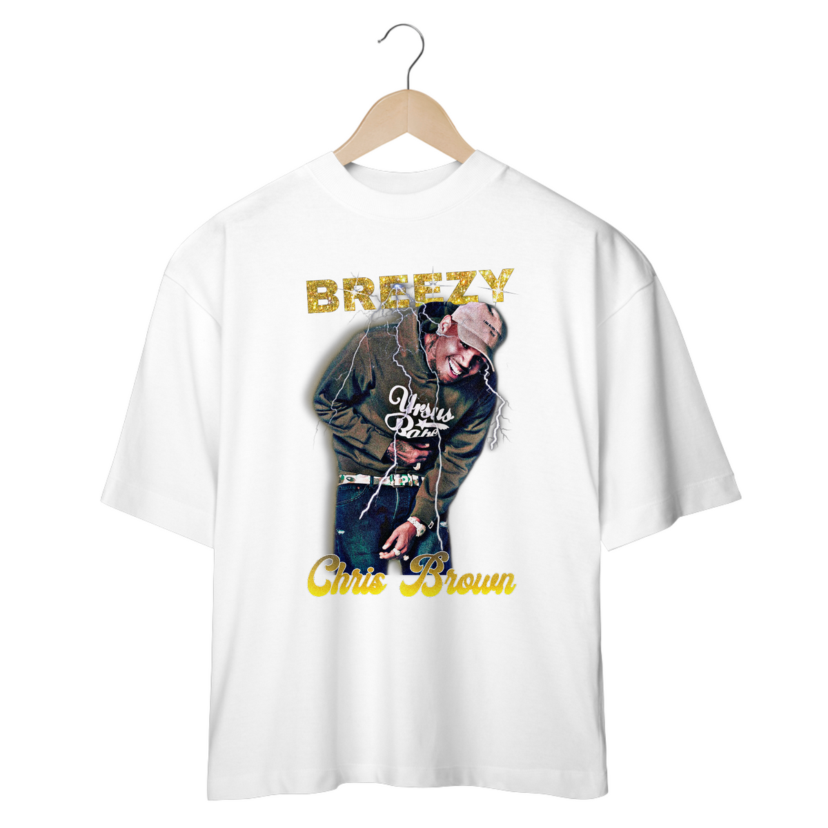 Nome do produto: CAMISETA OVERSIZED CHRIS BROWN