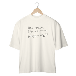 Nome do produtoCamiseta Oversized - Bruno Mars Marry You