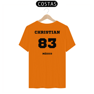 Nome do produtoCamiseta Unissex - RBD Christian Chavez 83 Méxicon ( Impressão apenas nas costas)