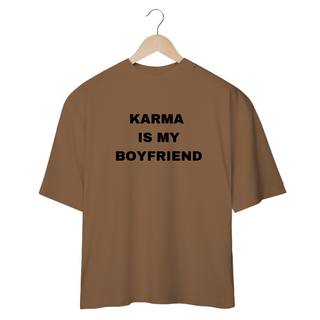 Nome do produtoCamiseta Oversized - Taylor Swift Karma Is My Boyfriend