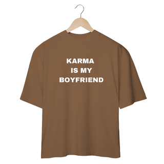 Nome do produtoCamiseta Oversized - Taylor Swift Karma Is My Boyfriend