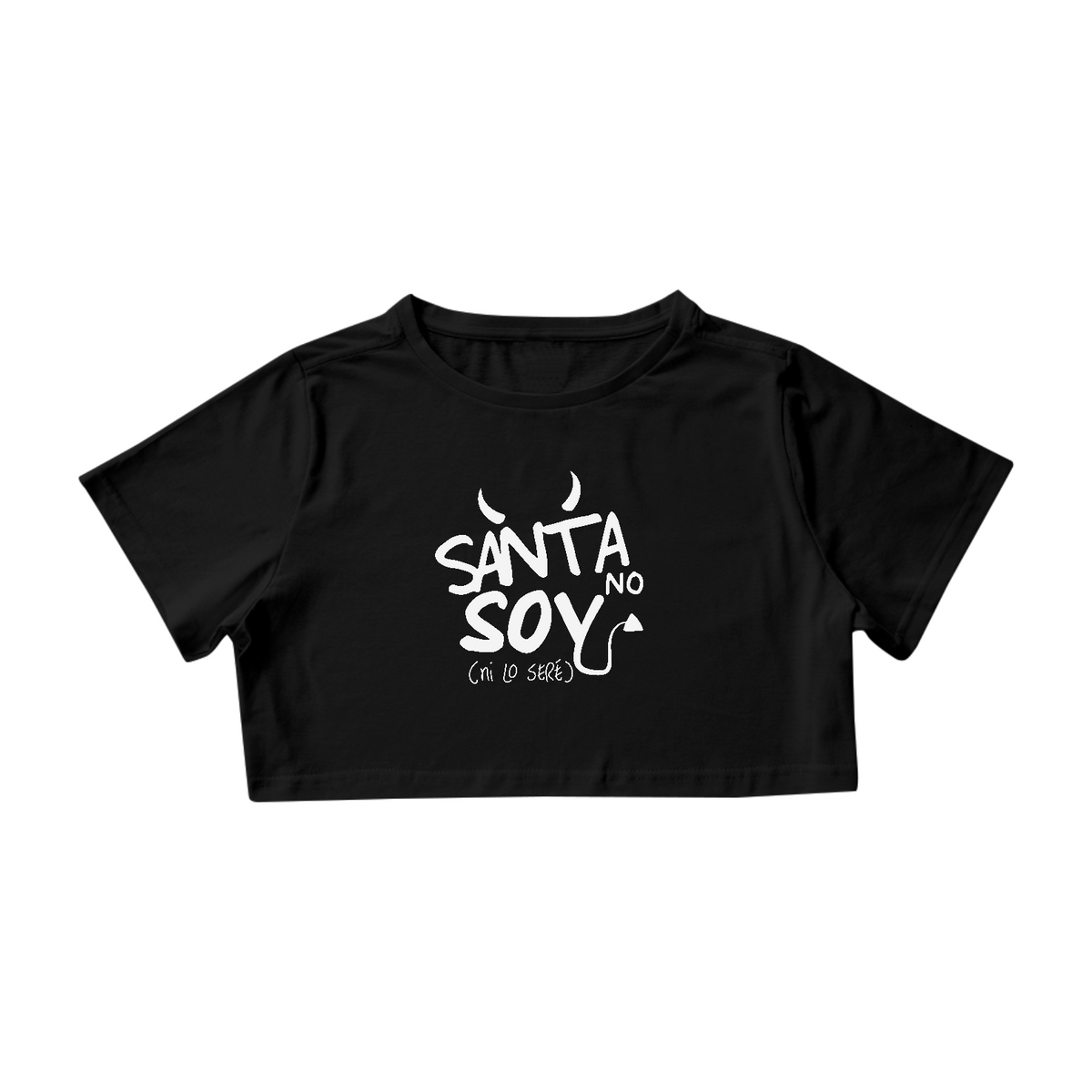 Nome do produto: Cropped -  Santa No Soy ^.~