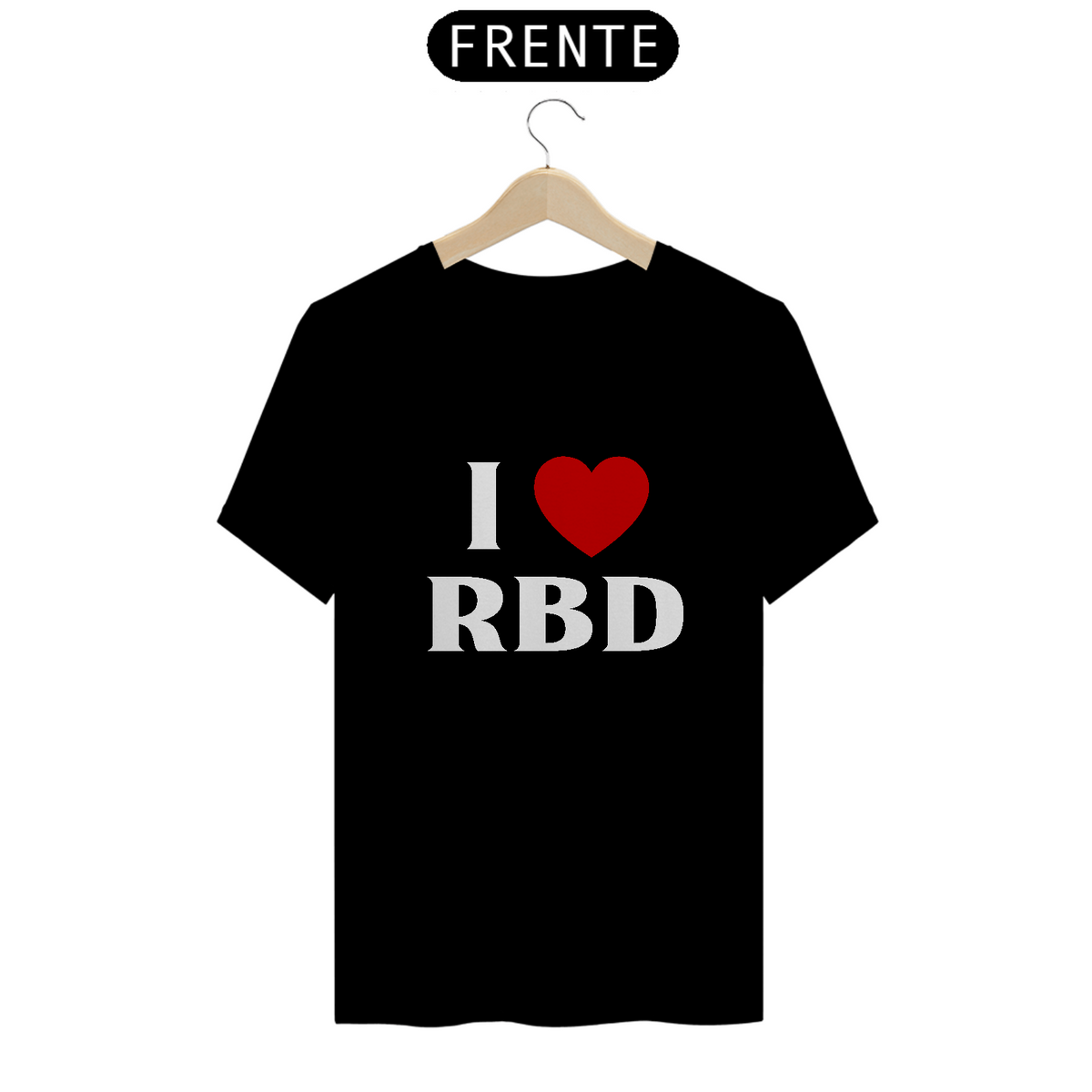 Nome do produto: Camiseta Unissex - I <3 RBD