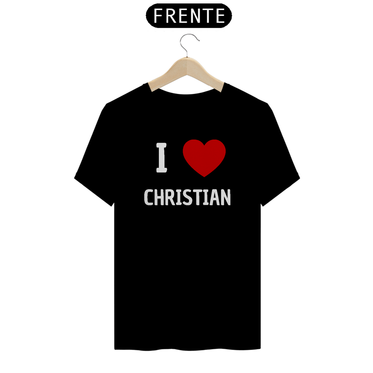 Nome do produto: Camiseta Unissex - RBD I <3 Christian 