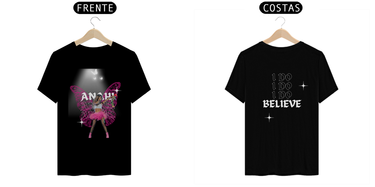 Nome do produto: Camiseta Unissex - RBD Anahi I do Believe 