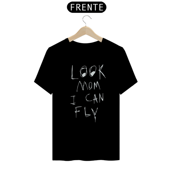 Camiseta Unissex - Travis Scott Look Mom I can Fly