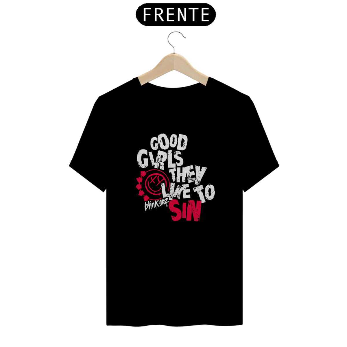 Nome do produto: Camiseta Unissex - Blink 182 Good Girls They Like To Sin