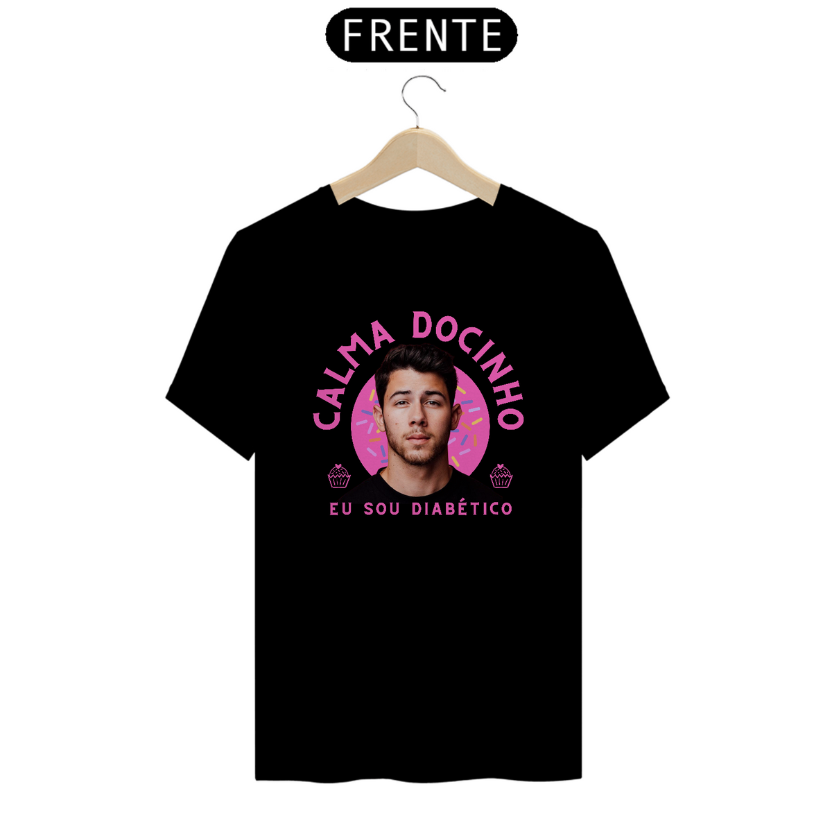 Nome do produto: Camiseta Unissex -  Jonas Brothers Nick Jonas Calma Docinho