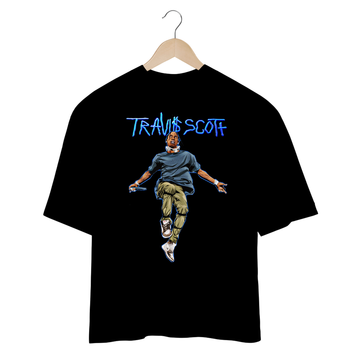 Nome do produto: Camiseta Oversized - Travis Scott
