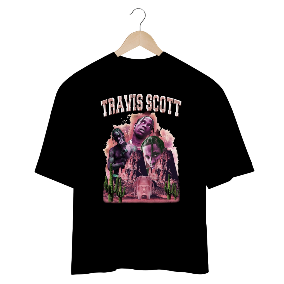 Nome do produto: Camiseta Oversized - Travis Scott