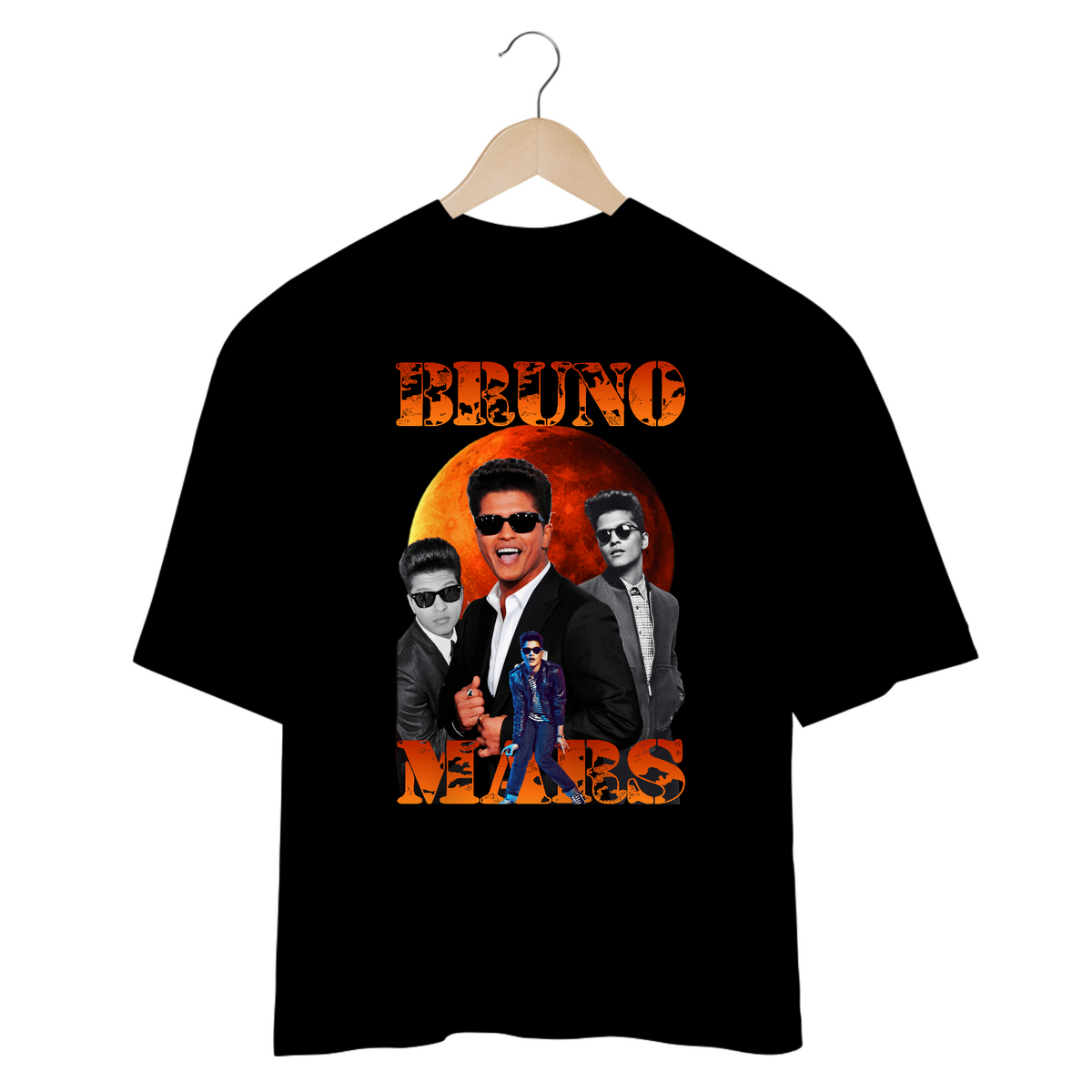 Nome do produto: Camiseta Oversized - Bruno Mars