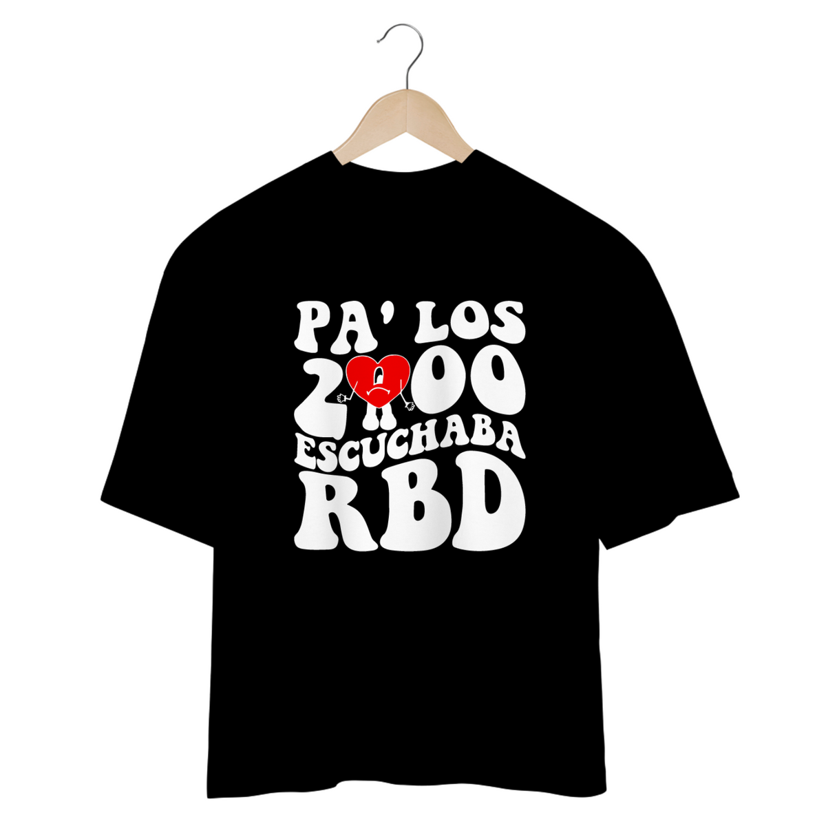 Nome do produto: Camiseta Oversized - RBD Pa\'los 2000 Escuchaba RBD