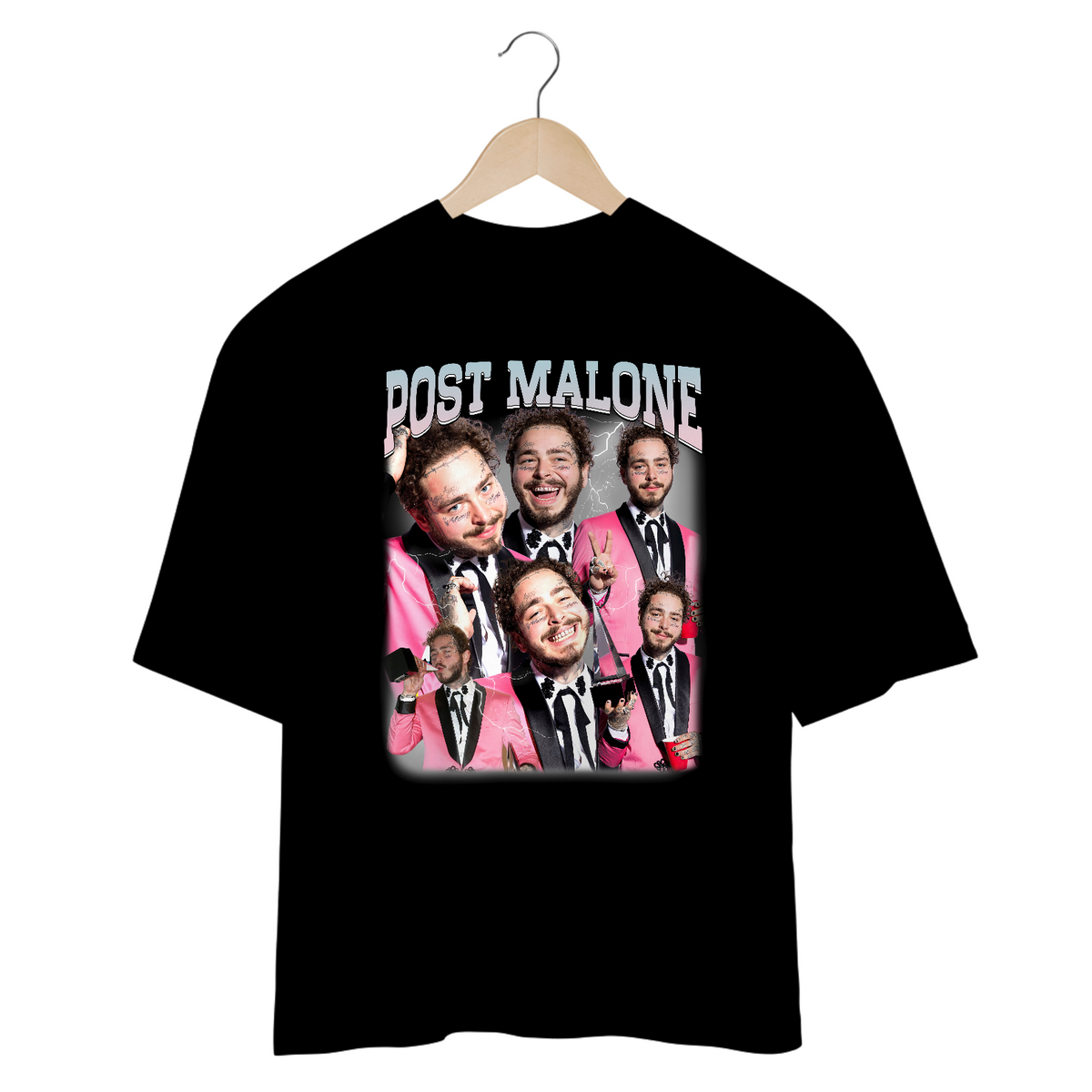 Nome do produto: Camiseta Oversized - Post Malone