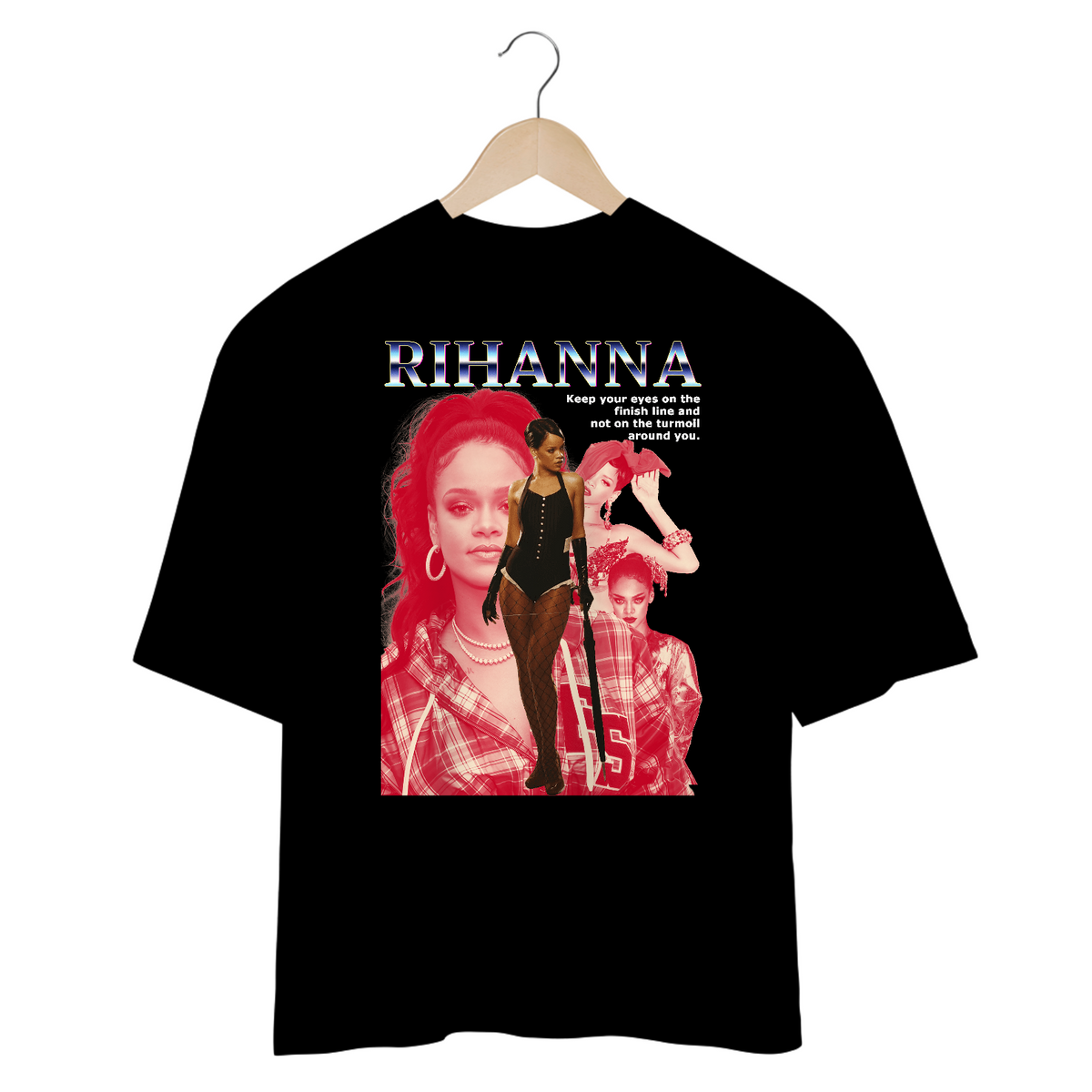Nome do produto: Camiseta Oversized - Rihanna