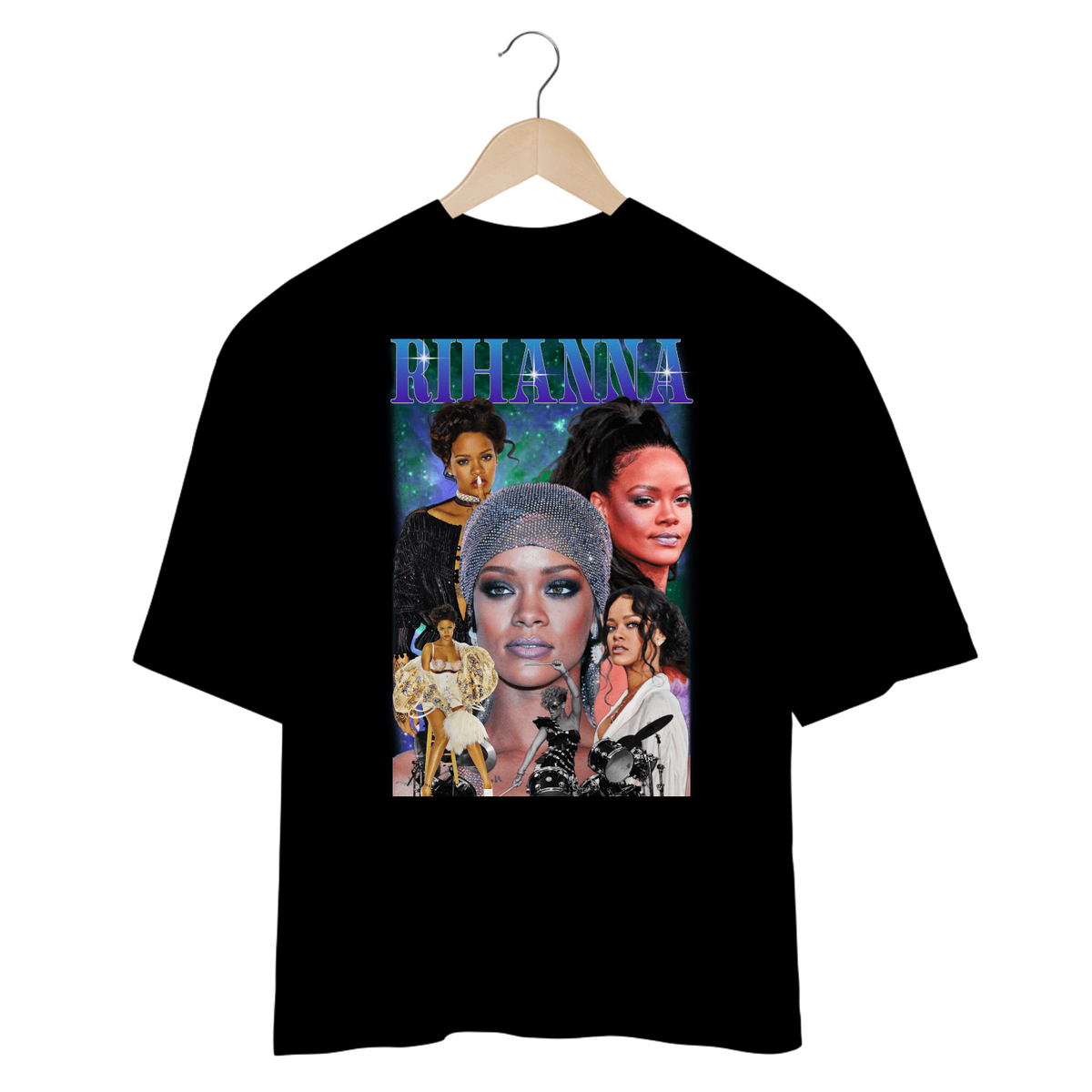 Nome do produto: Camiseta Oversized - Rihanna