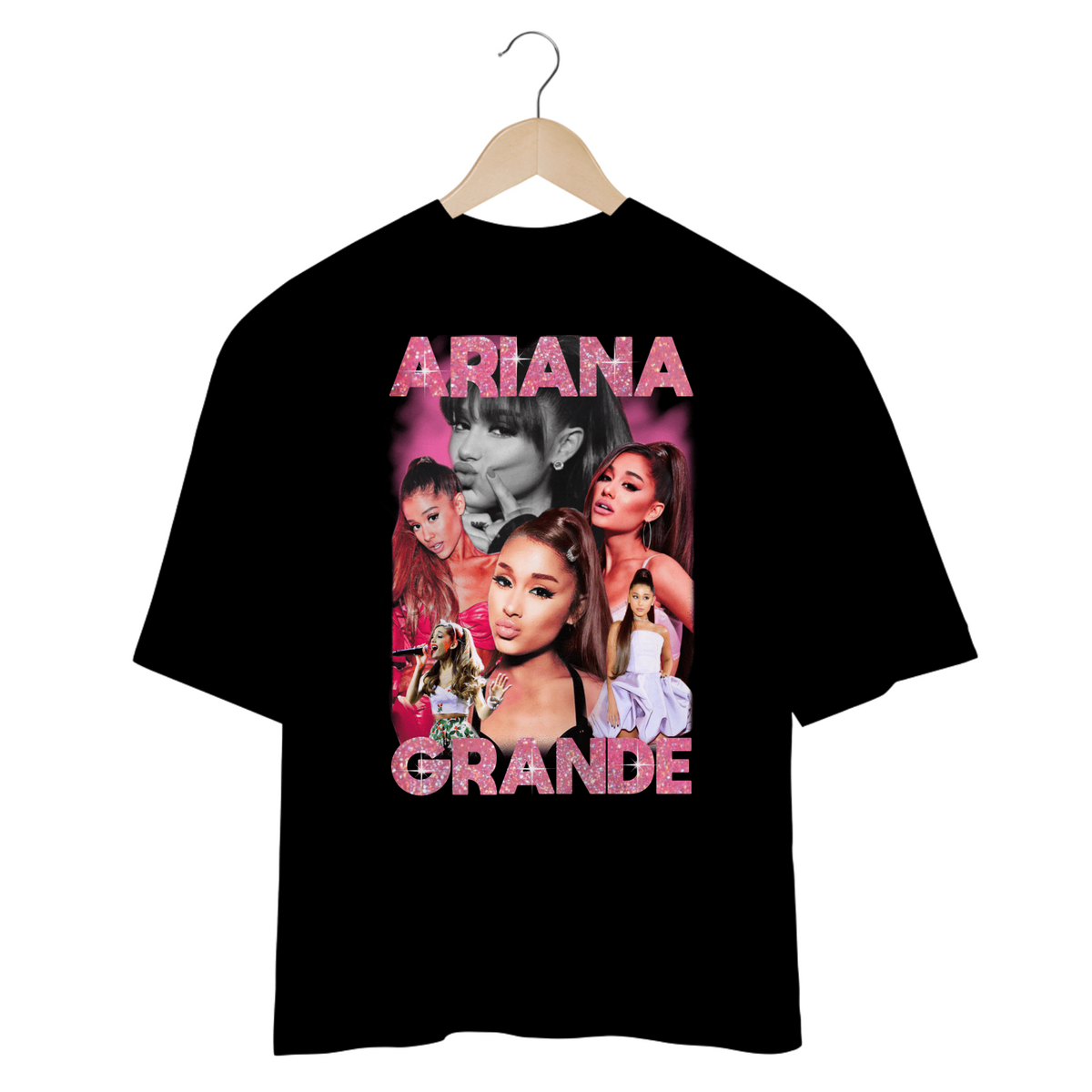 Nome do produto: Camiseta Oversized - Ariana Grande
