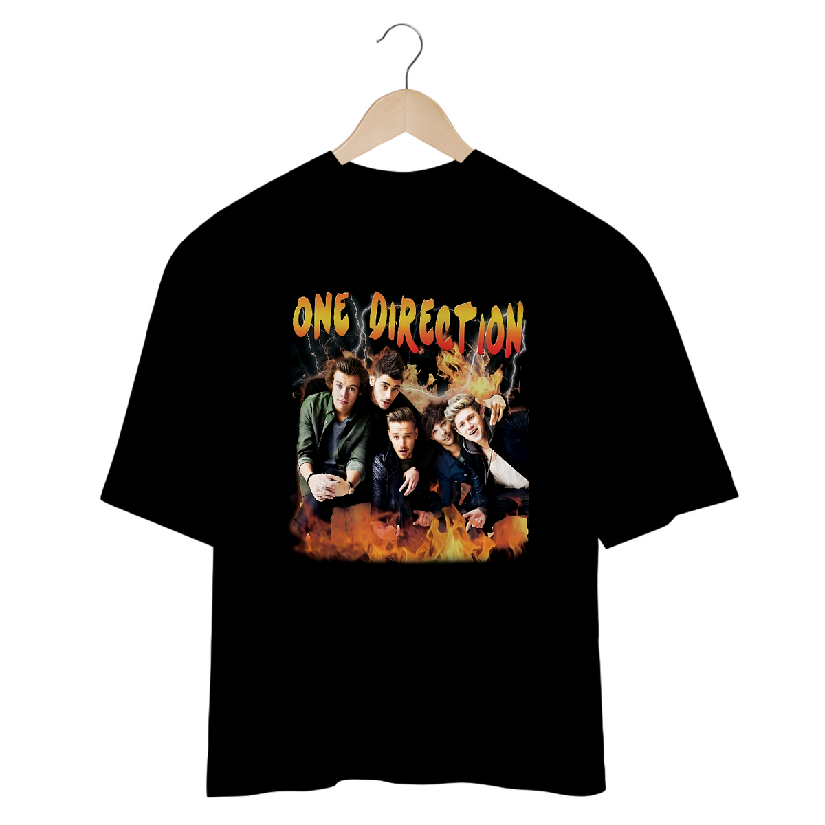 Nome do produto: Camiseta Oversized - One Direction