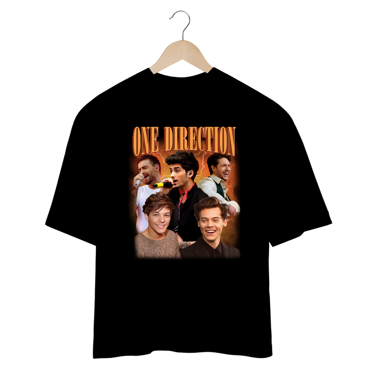 Nome do produto: Camiseta Oversized - One Direction