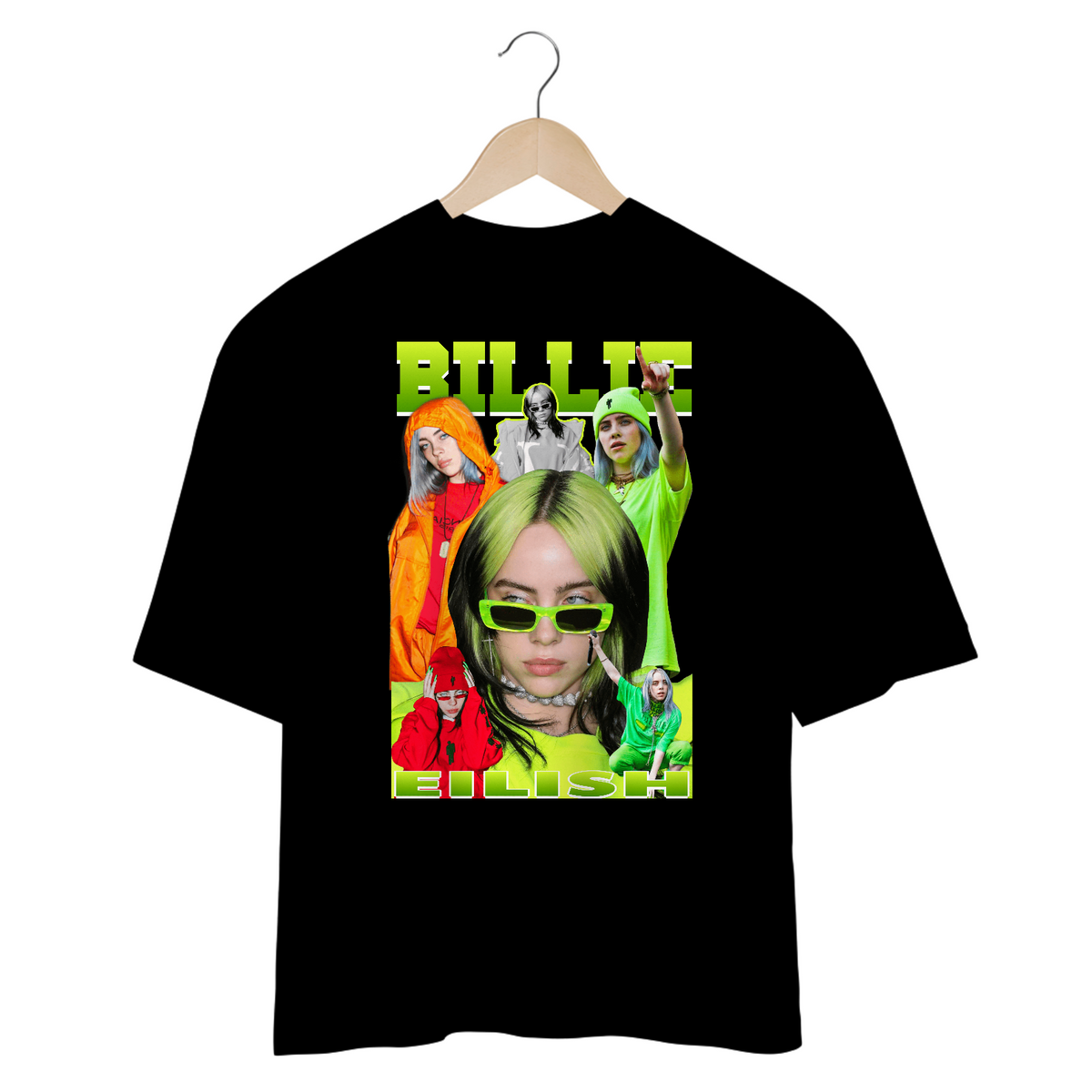 Nome do produto: Camiseta Oversized - Billie Eilish