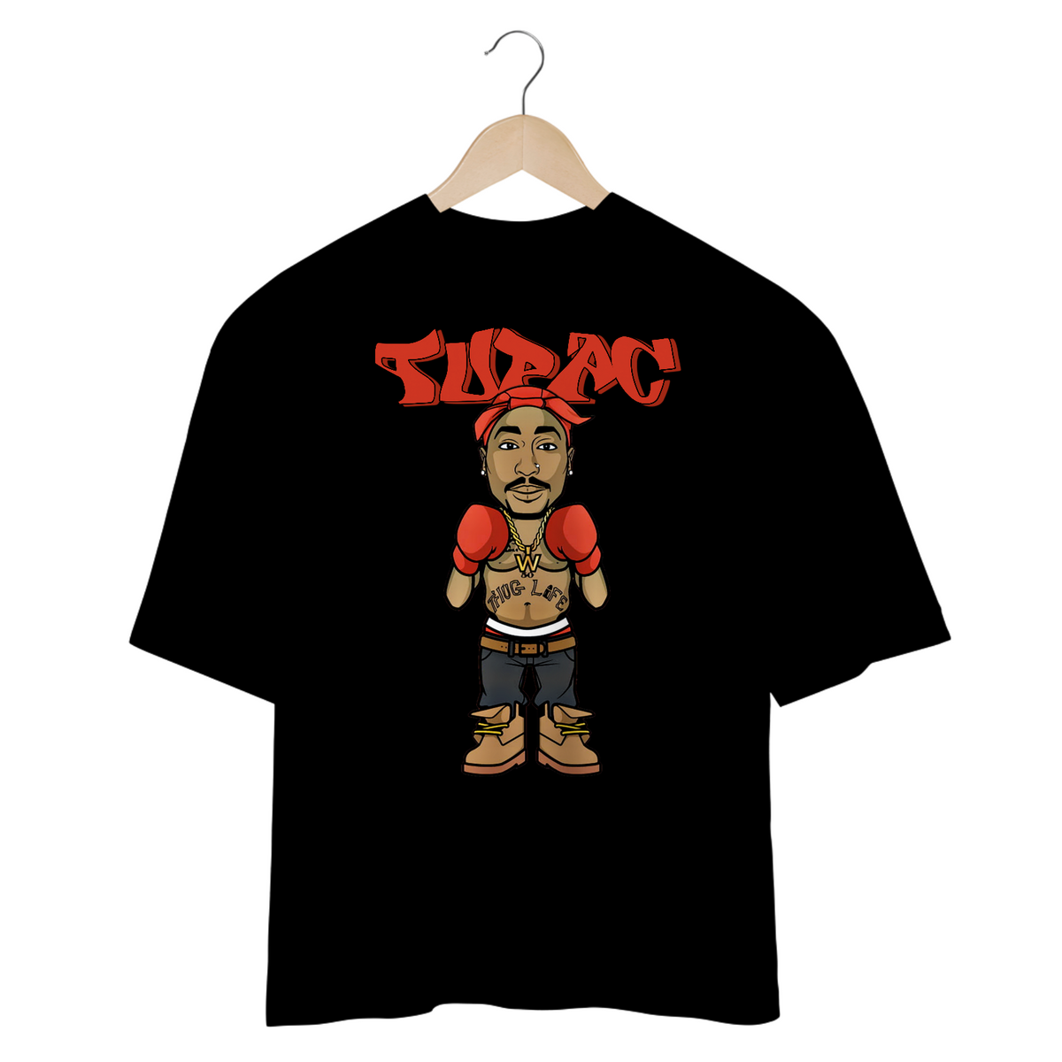 Nome do produto: Camiseta Oversized - Tupac