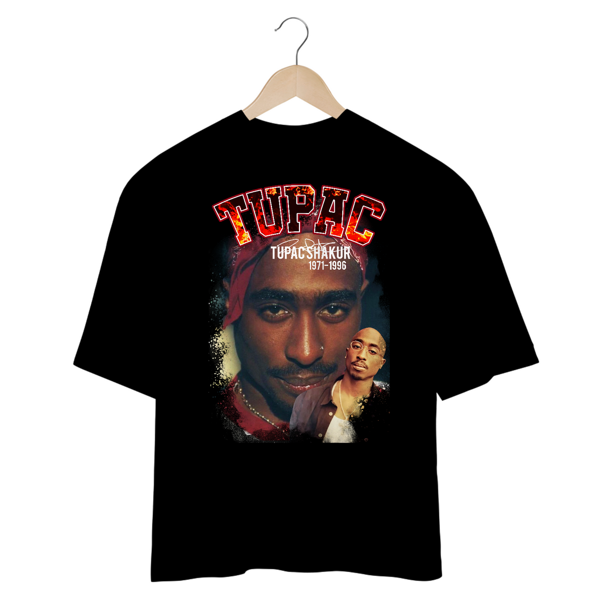 Nome do produto: Camiseta Oversized - Tupac