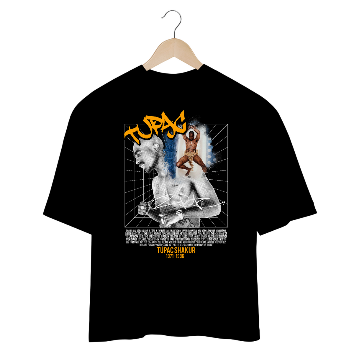 Nome do produto: Camiseta Oversized - Tupac