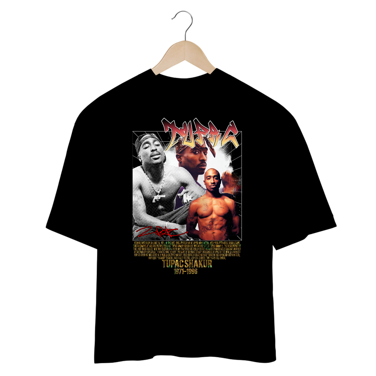 Nome do produto: Camiseta Oversized - Tupac